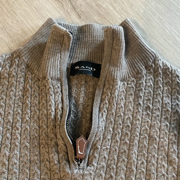 Men’s Sand Copenhagen 1/4 Zip Sweater - Picture 4 of 4